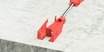 コンクリートに設置